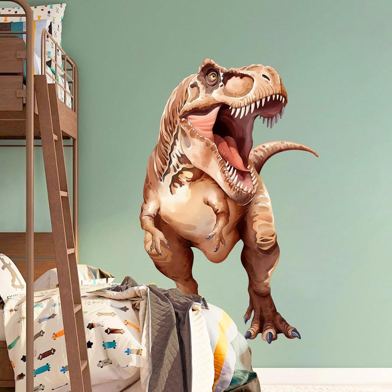Decvictor Large Dinosaur Wall Decals, Tyrannosaurus Dino Wall Stickers Vinyl Peel and Stick Wall Decal Self Adhesive Wall Art Sticker for Baby Nursery Kids Room Home Decor (30.7 * 48.8in) - Image 4